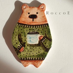 تصویر مگنت سرامیکی طرح خرس Ceramic magnetic Bear design