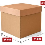 تصویر جعبه کیک بلند 29*29 کرافت 