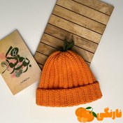 تصویر کلاه بافتنی قلاب بافی زمستانه مدل میوه ای 