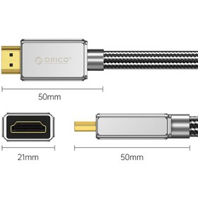 تصویر کابل HDMI 2.1 اوریکو 2 متری ORICO H8AY-20 