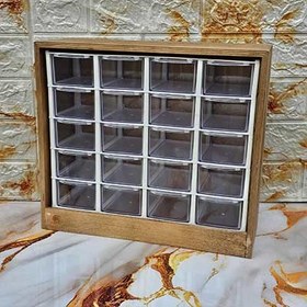 تصویر جا ادویه ۲۰ کشویی مربع 