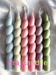 تصویر شمع قلمی پیچی 