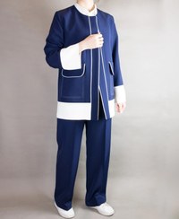 تصویر کت و شلوار مغزی 