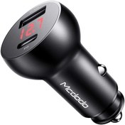 تصویر شارژر فندکی مک دودو مدل CC-6810 اصلی Mcdodo CC-6810 USB-A + USB-C car charger