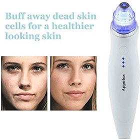 تصویر دستگاه میکرودرم ابریژن آپولوس - دستگاه میکرودرم ابریژن ممتاز برای پوستی درخشان و بی عیب - 2 نکته الماس - 5 سر - رفع کننده لک های سر سیاه - کاهش دهنده افتادگی خطوط منافذ چین و چروک - ارسال از امازون 30 روز کاری 