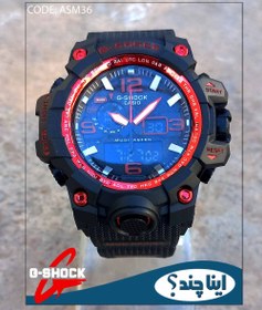 تصویر ساعت مچی مردانه جیشاک دو زمانه ساعت GSHOCK کد ASM36 