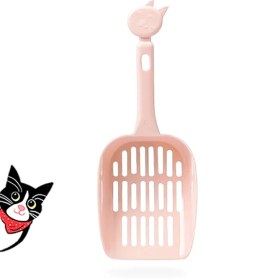 تصویر بیلچه خاک انداز خاک گربه طرح سر دسته گربه – Cat dust shovel with cat head design 