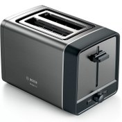 تصویر توستر نان بوش مدل TAT5P425 با بدنه استیل و دکمه چرخشی 