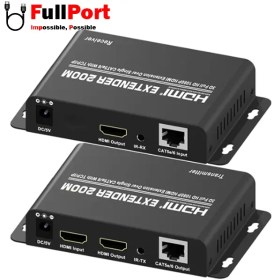 تصویر اکستندر HDMI تی سی تی مدل TC-HEX-200RP پشتیبانی تا 200 متر TCT TC-HEX-200RP CAT5e-6 TCP-IP 200M HDMI Extender