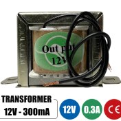 تصویر ترانس 12 ولت 300 میلی آمپر 