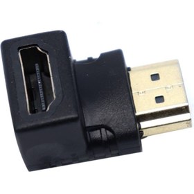 تصویر تبدیل مادگی به نری HDMI یک سر L Convert female to male HDMI one L head