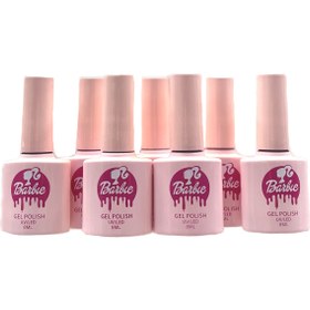 تصویر لاک ژل باربی 