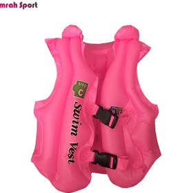 تصویر جلیقه شنا بچه گانه مدل SWIM VEST کد JSH50 رنگ نارنجی 