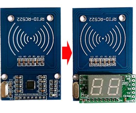 تصویر برد راه انداز ماژول RFID MFRC522 