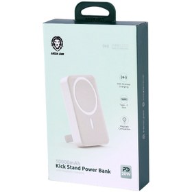 تصویر پاوربانک 10000 بی سیم مگ سیف گرین لاین Green Lion Kick Stand Power Bank with Magsafe Charging 10000mAh PD 20W Green Lion Kick Stand Power Bank with Magsafe Charging 10000mAh PD 20W