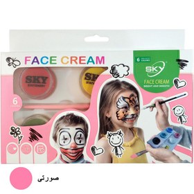 تصویر رنگ گریم 6 رنگ اسکای کد S-5606 