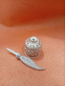 تصویر سرمه دان استخوانی سیاه قلم 