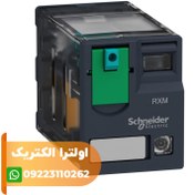 تصویر رله شیشه ای 14 پایه 24 ولت 6 آمپر با LED 