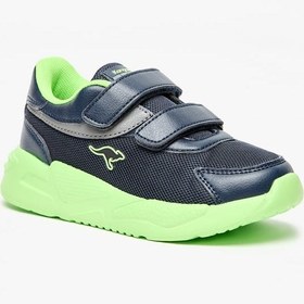 تصویر کفش ورزشی بافت‌دار پسرانه با بند چسبی برند kangaroos Boy's Textured Sneakers with Hook and Loop Closure