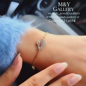 تصویر دستبند قو سواروسکی 