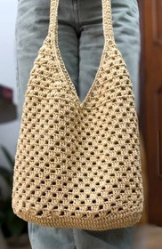 تصویر کیف ماه گل - مرواریدی Flower moon bag