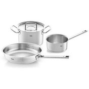 تصویر قابلمه چند رنگ و تابه مجموعه اصلی Profi Collection Cover Metal 4 قطعه آشپزخانه فیسلر Fissler 