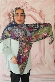 تصویر روسری نخ نیلا پاییزه 