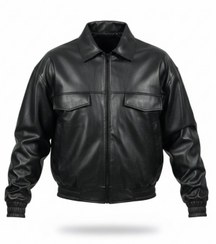 تصویر کاپشن چرم خلبانی 