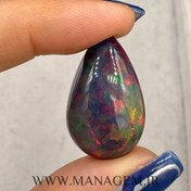 تصویر نگین اوپال سیاه اتیوپی 