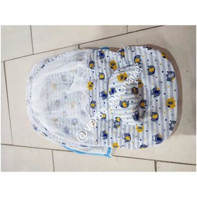 تصویر پشه بند تشک دار نوزاد - آبی 