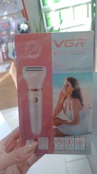 تصویر ست اصلاح موی بدن بانوان وی جی ار مدل V-735دارای سه تیغه سه سری ضدزنگ 