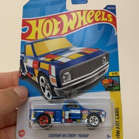 تصویر شورلت کاستوم هات ویلز - آبی Custom 69 Chevy Pickup Hot Wheels