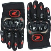 تصویر دستکش موتورسواری هندا مدل Honda ضربه گیردار 