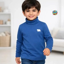 تصویر بلوز بچه گانه یقه اسکی لوپیلو کد 4464 