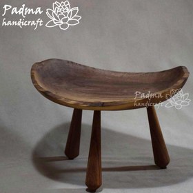 تصویر دیس چوبی پایه دار 