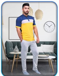 تصویر ست تیشرت شلوار مردانه سیلکا کد 123 سایز M 