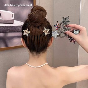 تصویر گیره وزگیر مو ستاره وزگیر مو عروسکی طرح ستاره