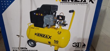تصویر کمپرس باد ۵۰ لیتری روغنی کنزاکس کد۱۵۰ Knc-150