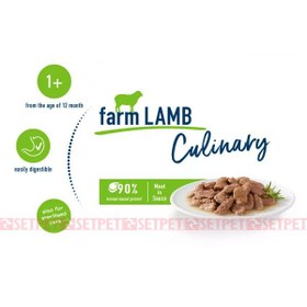 تصویر پوچ گربه بالغ هپی کت طعم گوشت بره 85 گرم Happy Cat Culinary Farm Lamb