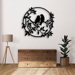 تصویر دیوارکوب چوبی طرح درخت و پرنده - خرید بی واسطه از تولید کننده 