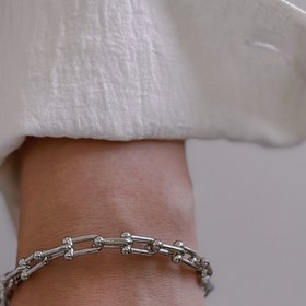 تصویر بنگل تیفانی نقره ای 