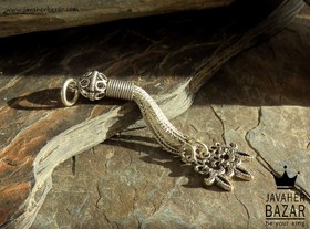 تصویر کرکوش نقره سه رشته ای کد 44859 