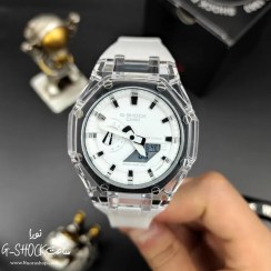 تصویر ساعت جیشاک قاب شیشه ای سفید G-Shock ga-2100 جی شاک ( G-Shock )