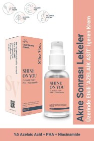 تصویر SHINE ON YOU - کرم محافظ آزلائیک اسید ضد آکنه و مانع لک برای پوست های حساس 30 میلی لیتر برند SHE VEC(SHE VEC) در دسته مراقبت از پوست 