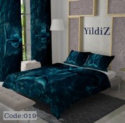 تصویر روتختی مخمل وال اقیانوس کد 019 - دونفره‌سایز1 bedspread