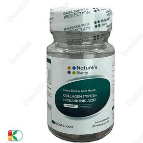 تصویر كپسول كلاژن نوع 2 و هیالورونیك اسید 30 عدد نیچرز پلنتی Natures Plenty Collagen Type 2 And Hyaluronic Acid