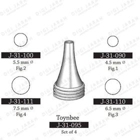 تصویر اسپکلوم گوش 3 تایی J-31-110 surgicon 