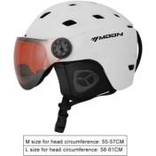 تصویر کلاه ایمنی اسکی Lixada - مناسب برای اسکی و اسنوبرد (همراه با عینک) 