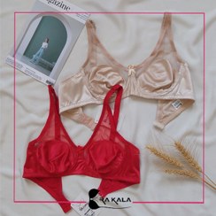 تصویر سوتین پرلون بالا حریر زیر فنردار 