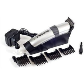 تصویر ماشین اصلاح موی برقی RF-609 نقره‌ای با ابعاد 17x 4.8x 4 سانتی‌متر برند dingling Electric Hair Clipper RF-609 sliver 17x 4.8x 4cm